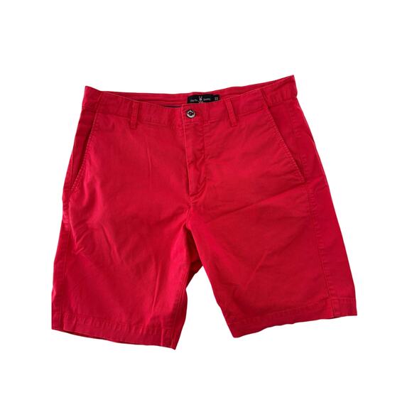 Psycho Bunny Brilliant Red Diego Shorts Size 33 EUC - Picture 1 of 5